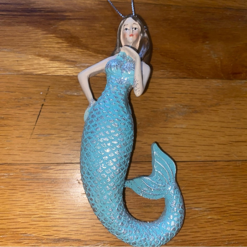 Resin Mermaid Holiday Christmas‎ Holiday Ornament